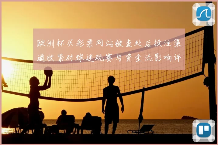 欧洲杯买彩票网站被查处后投注渠道收紧对球迷观赛与资金流影响评估
